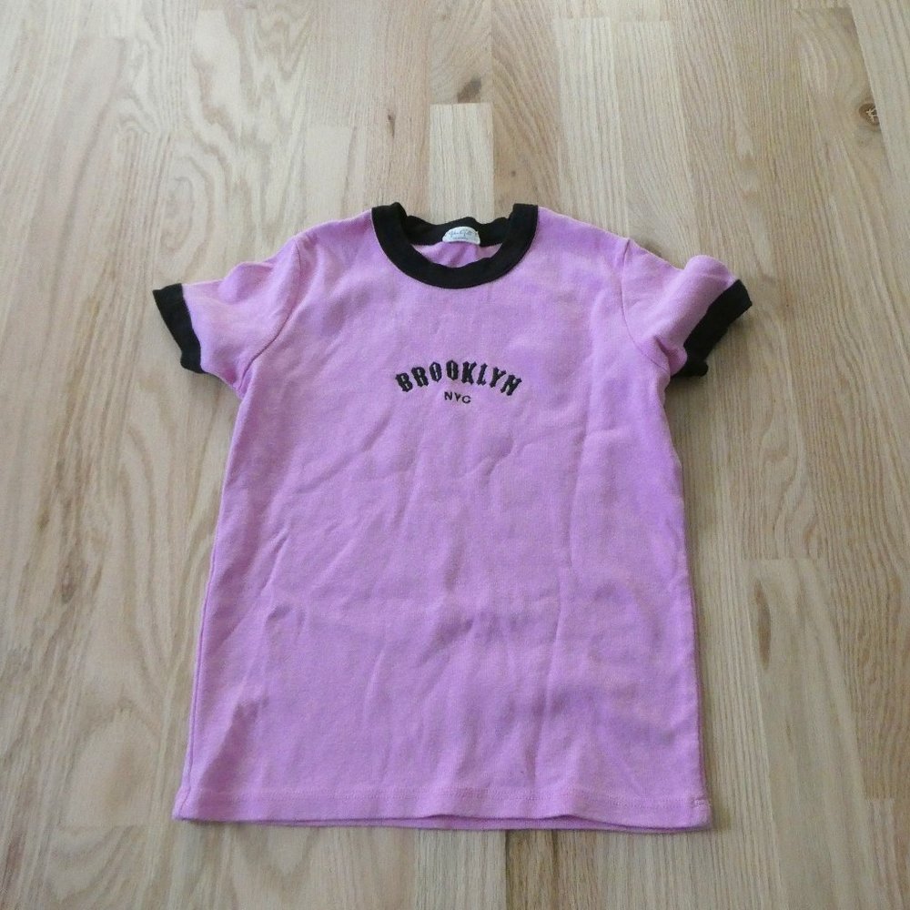 Brandy Melville Pink Brooklyn, NYC Baby Tee